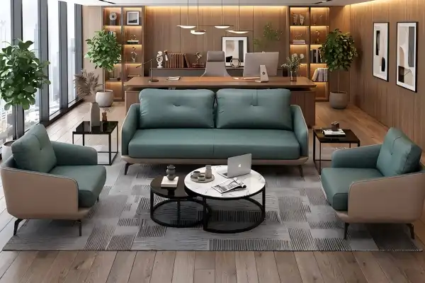 Mid-Century Modern Office Couch