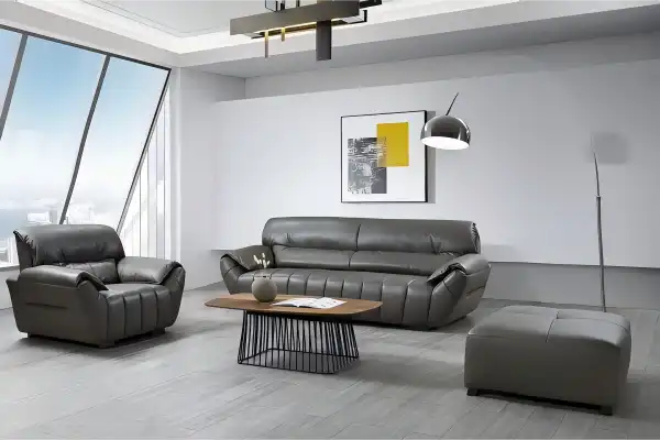 Modern Executive Leather Sofa