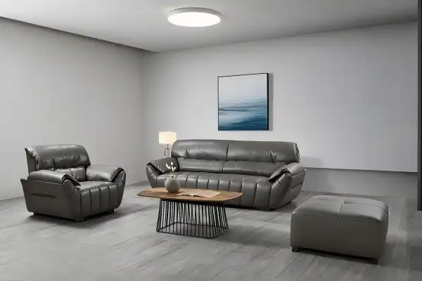 Modern Executive Leather Sofa