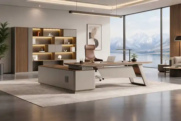 What Modern Manager Desk Styles Fit Open-Plan Corporate Interiors?