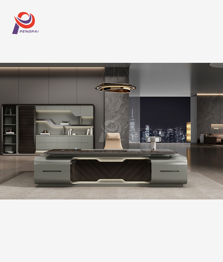 Manager Desk With Side Cabinet