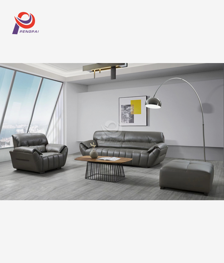 Modern Executive Leather Sofa